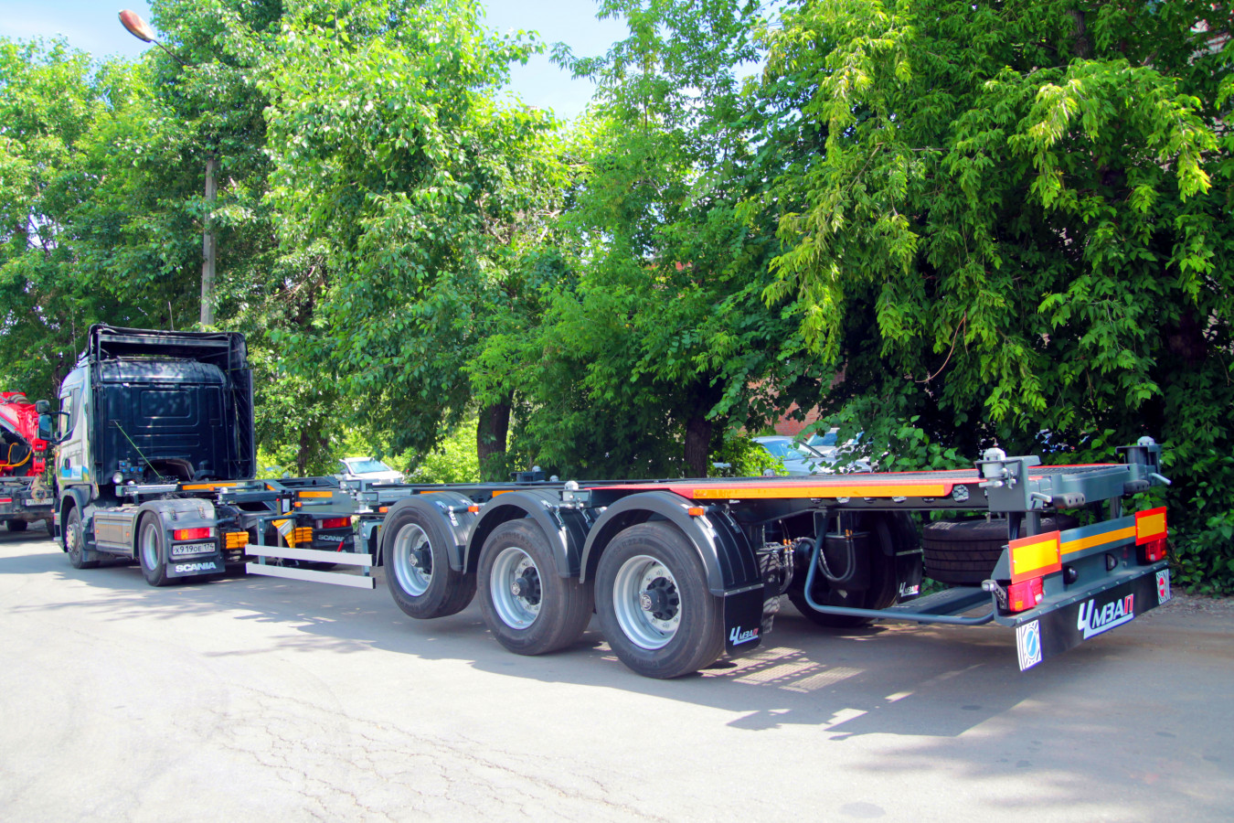 Полуприцеп-контейнеровоз чмзап 9911 по спецификации 053 пл/плб