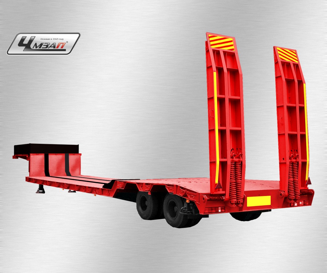 Низкорамный полуприцеп-тяжеловоз чмзап 93853 по спецификации 037 в