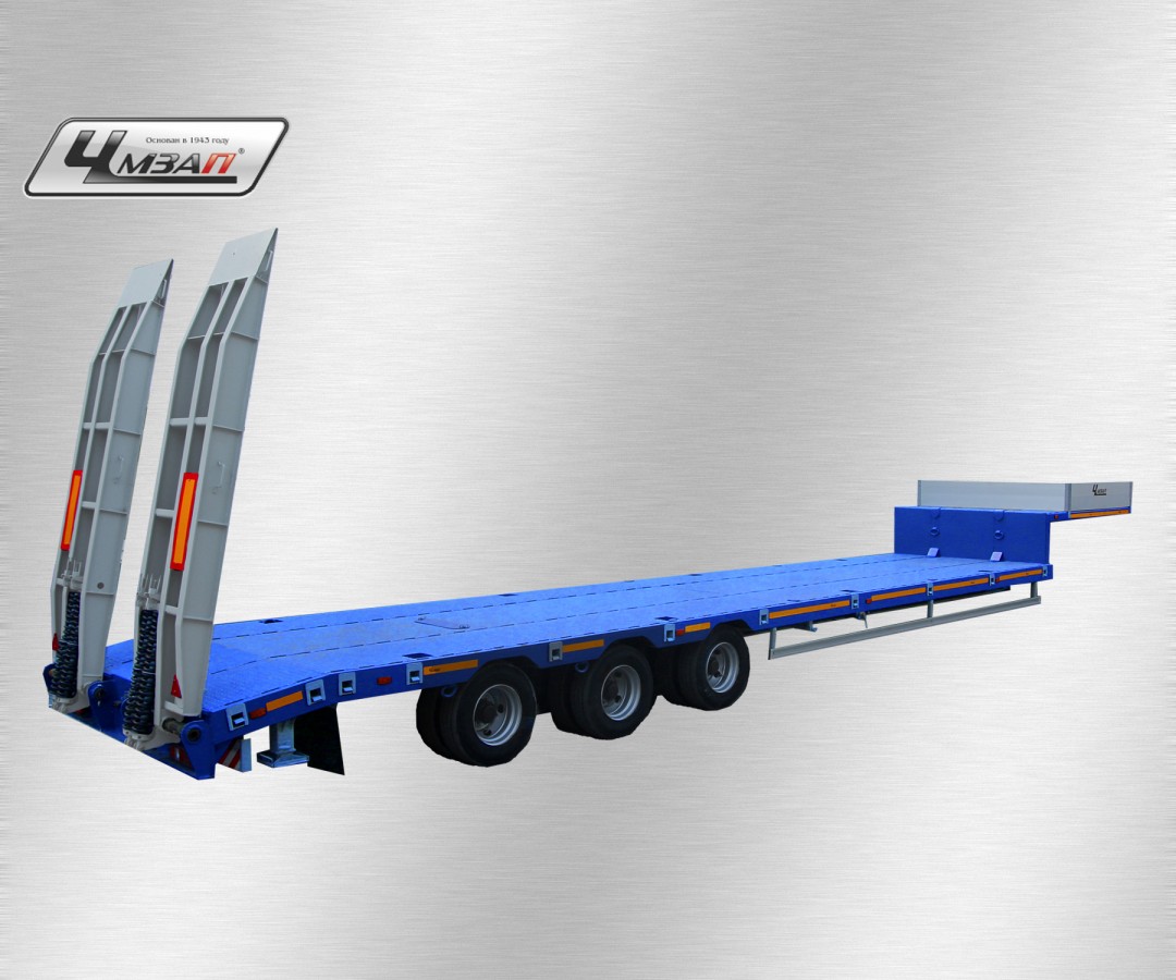 Низкорамный полуприцеп-тяжеловоз чмзап 99064 по спецификации 042-02 ву3 пп4 (100-02)