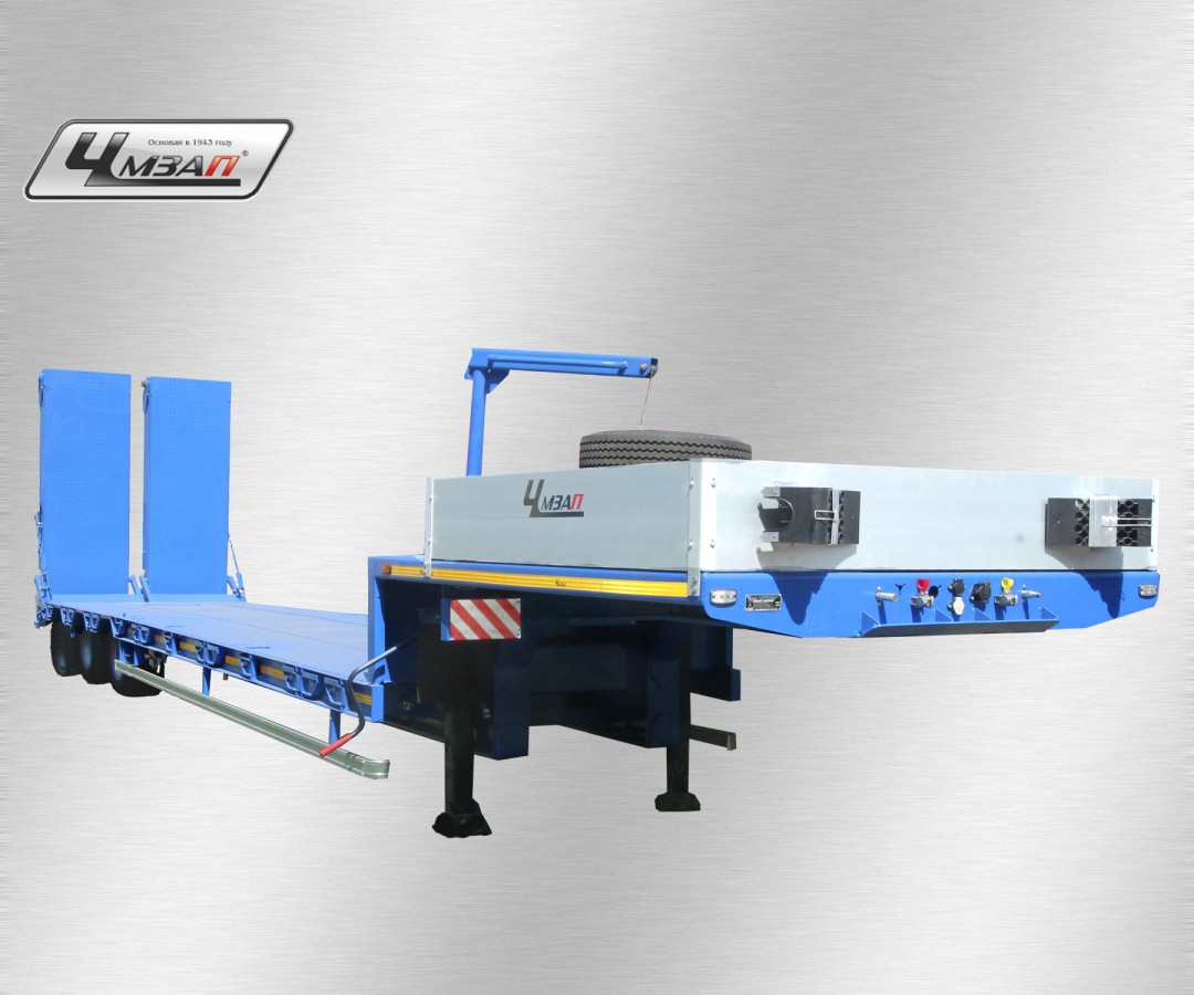 Низкорамный полуприцеп-тяжеловоз  чмзап 99064 по спецификации 052 гт пп4