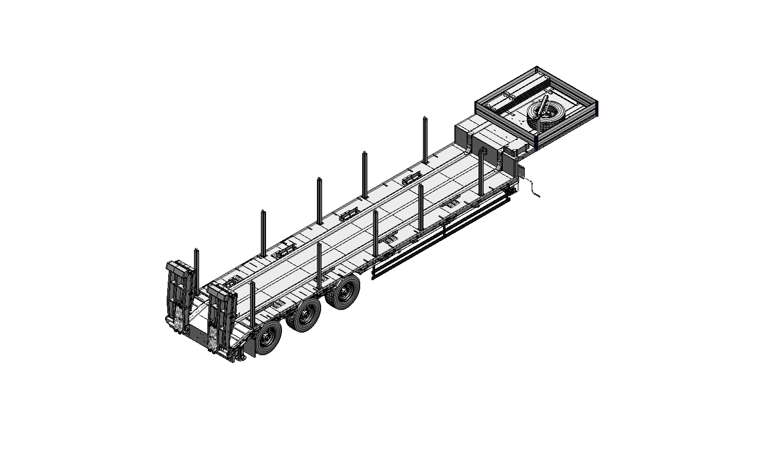 Полуприцеп-тяжеловоз автомобильный чмзап 99064 по спецификации 081 кшт2