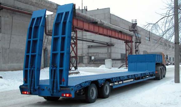 Низкорамный полуприцеп-тяжеловоз чмзап 938530 по спецификации 037 ууб2