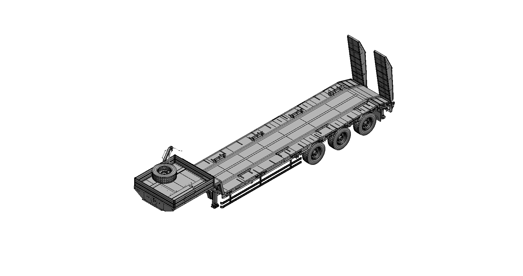 Полуприцеп-тяжеловоз чмзап 99064 по спецификации 081 к
