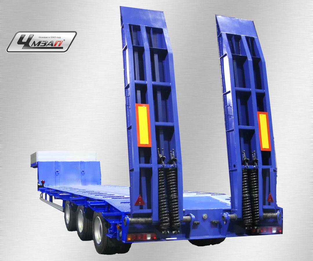 Низкорамный полуприцеп-тяжеловоз чмзап 99064 по спецификации 052 мт2