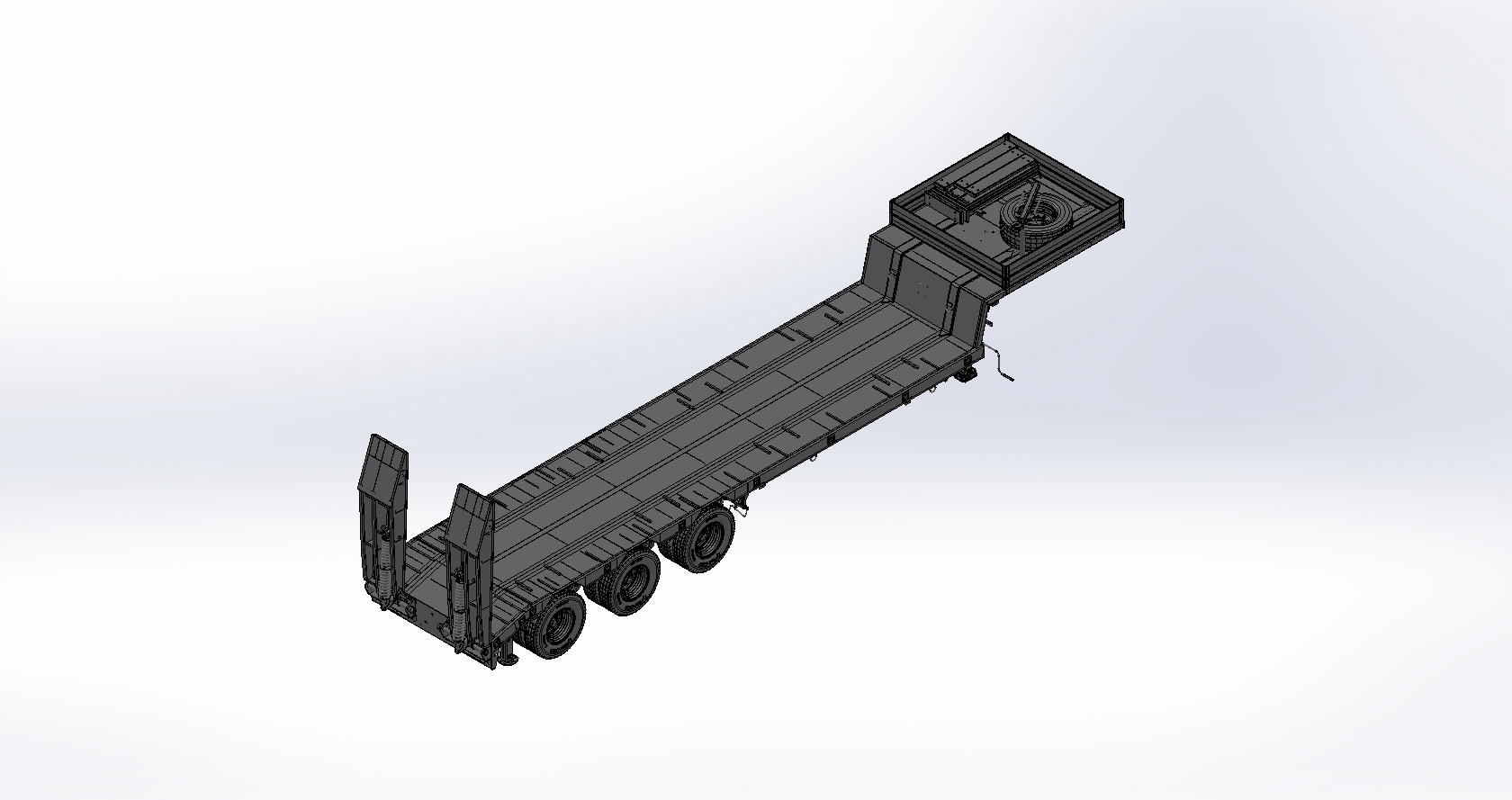 Полуприцеп-тяжеловоз чмзап-99064 по спецификации 081 к2