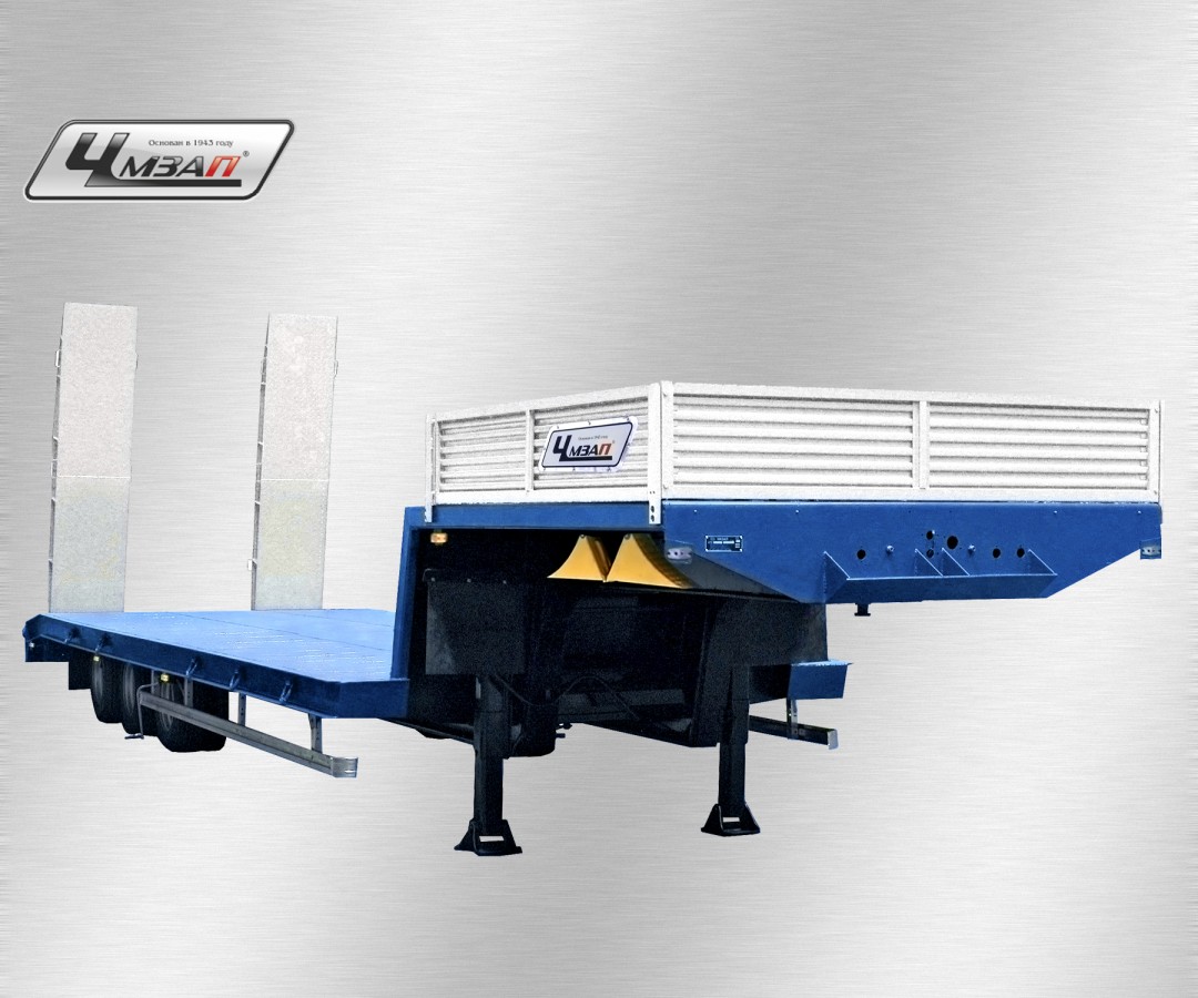 Низкорамный полуприцеп-тяжеловоз чмзап 99064 по спецификации 052 мтш