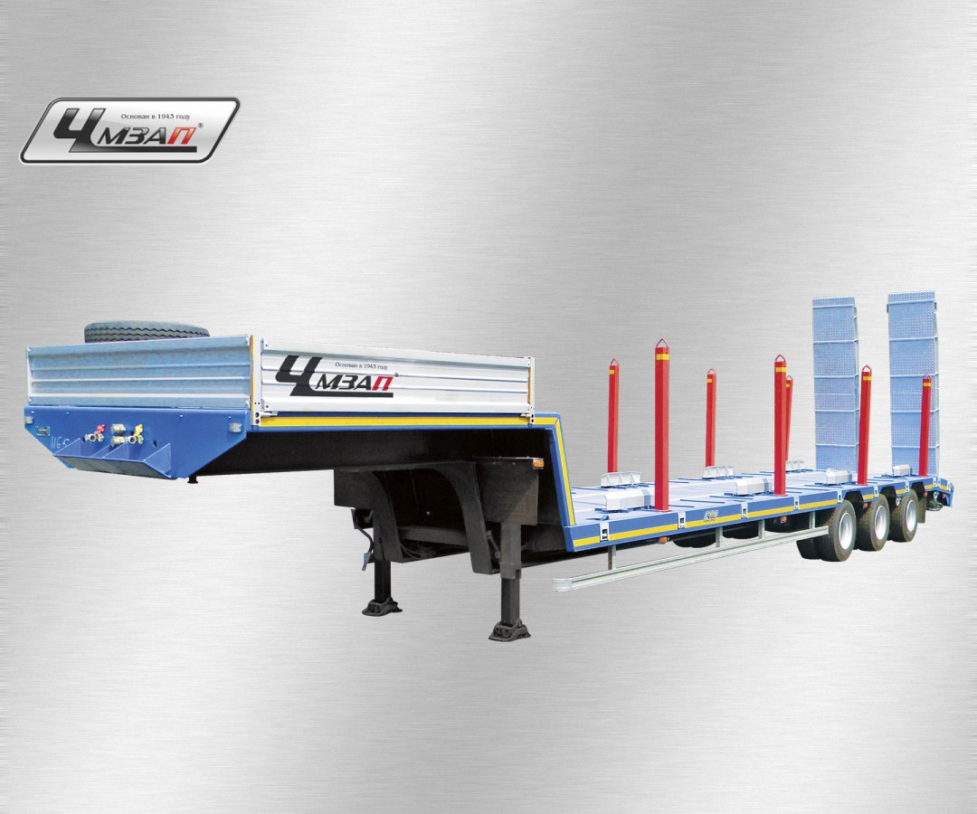 Низкорамный полуприцеп-тяжеловоз чмзап 99064 по спецификации 042-02 рп