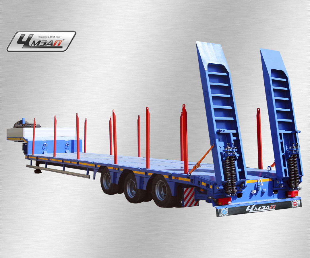 Низкорамный полуприцеп-тяжеловоз чмзап 99064 по спецификации 100-01