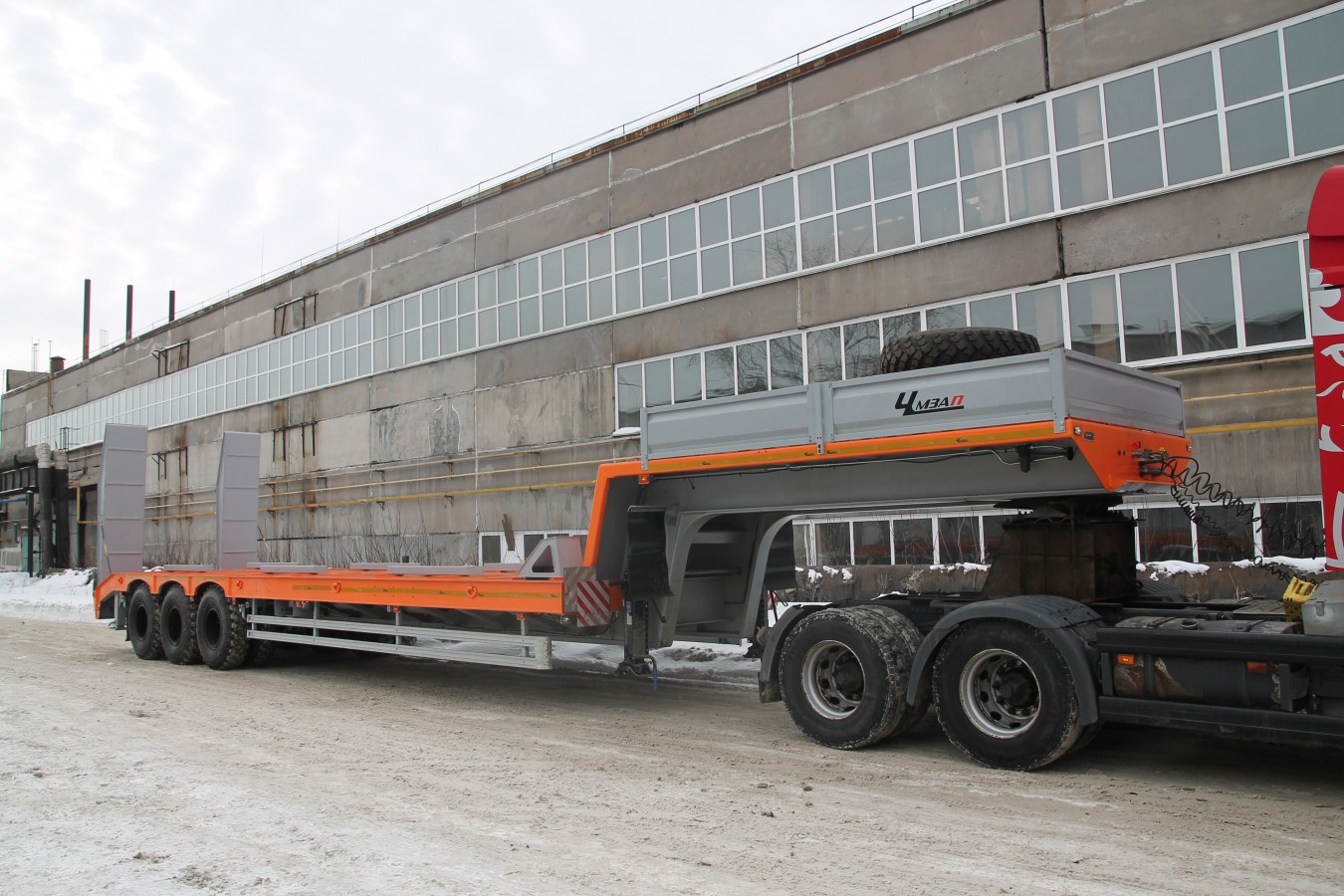 Полуприцеп-тяжеловоз чмзап 9990 по спецификации 070 м