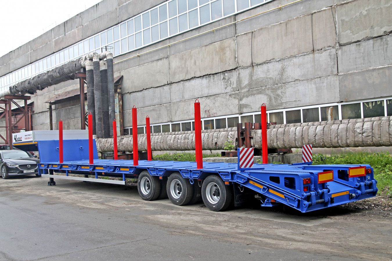 Низкорамный полуприцеп-тяжеловоз чмзап 99064 по спецификации 042-02-кут-пп4